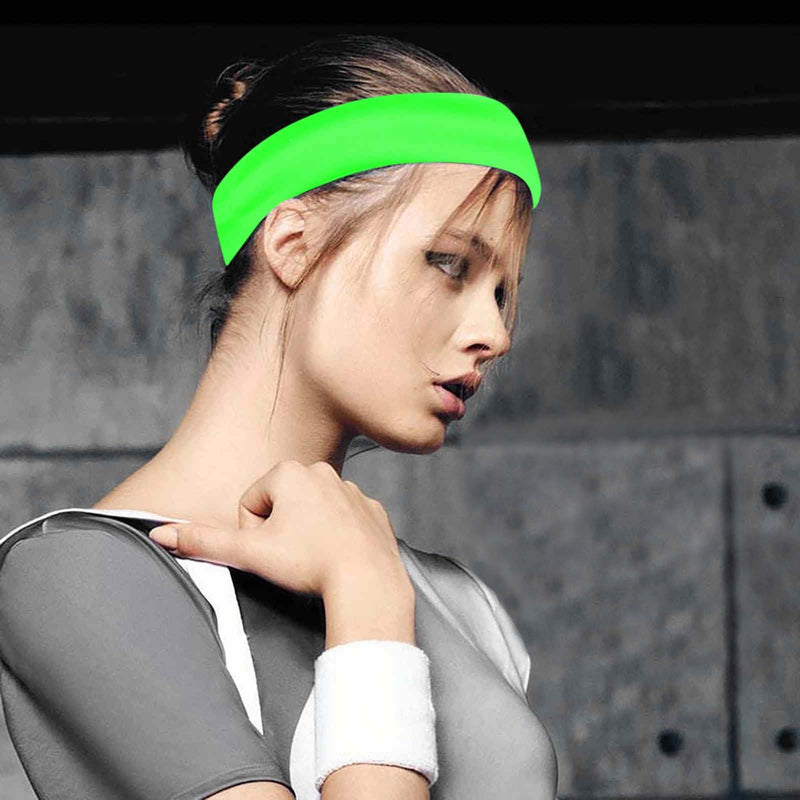 Wide Elastic Yoga Hair Bands