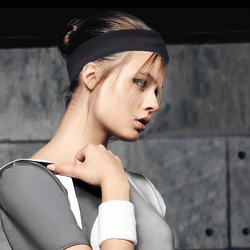 Wide Elastic Yoga Hair Bands