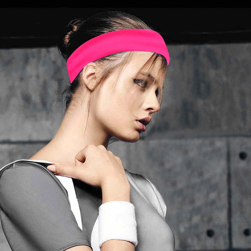 Wide Elastic Yoga Hair Bands