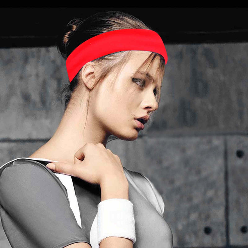 Wide Elastic Yoga Hair Bands