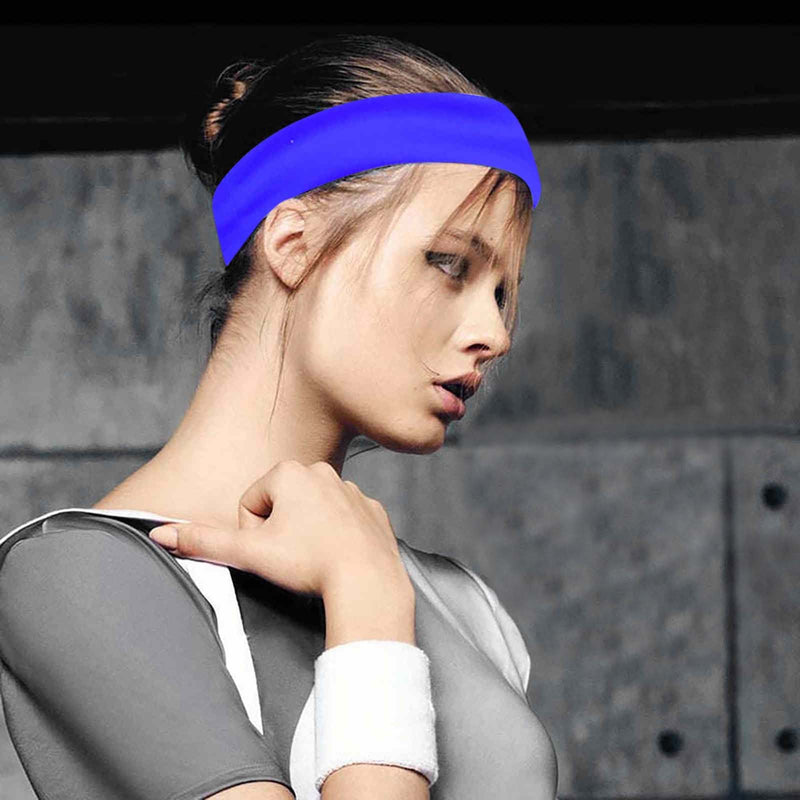 Wide Elastic Yoga Hair Bands