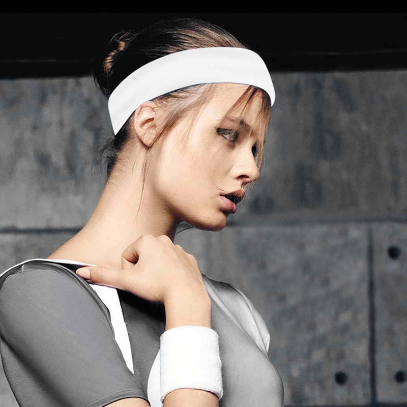 Wide Elastic Yoga Hair Bands