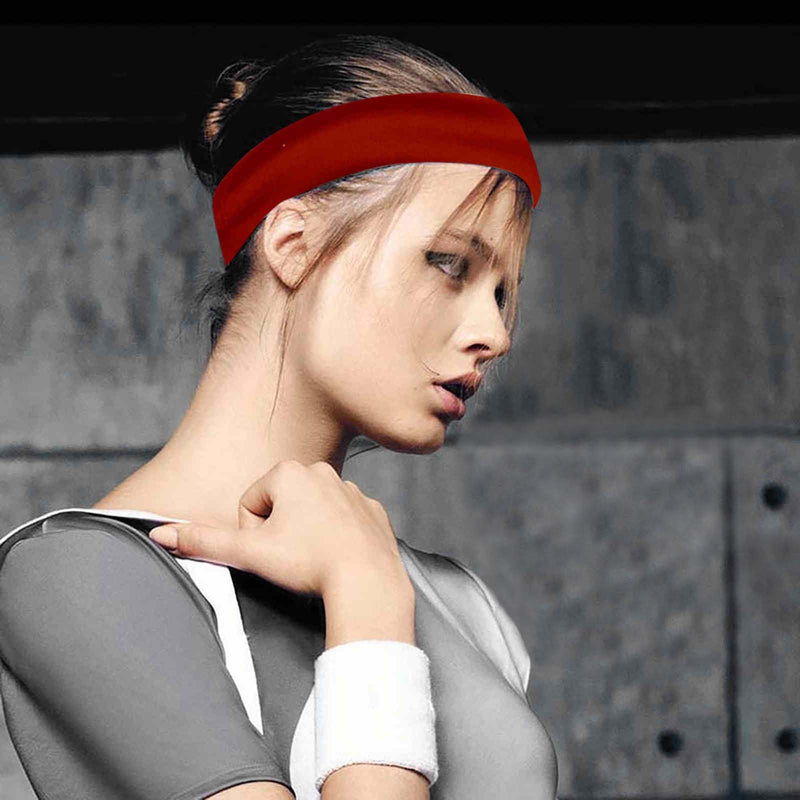 Wide Elastic Yoga Hair Bands