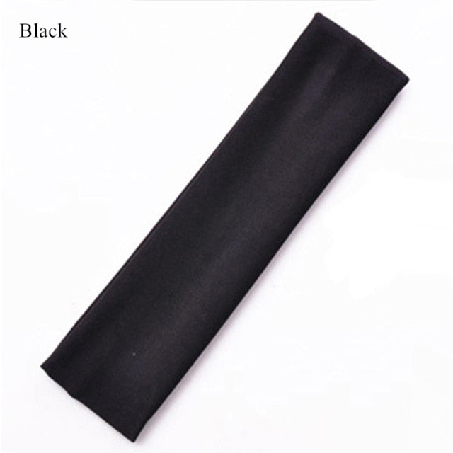 Wide Elastic Yoga Hair Bands