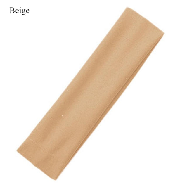 Wide Elastic Yoga Hair Bands