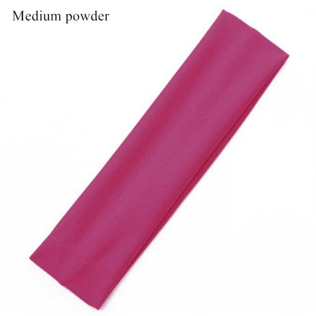 Wide Elastic Yoga Hair Bands