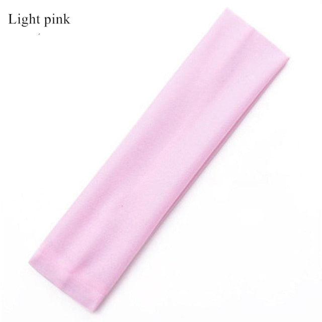 Wide Elastic Yoga Hair Bands