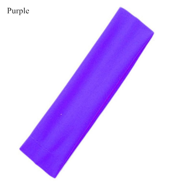 Wide Elastic Yoga Hair Bands