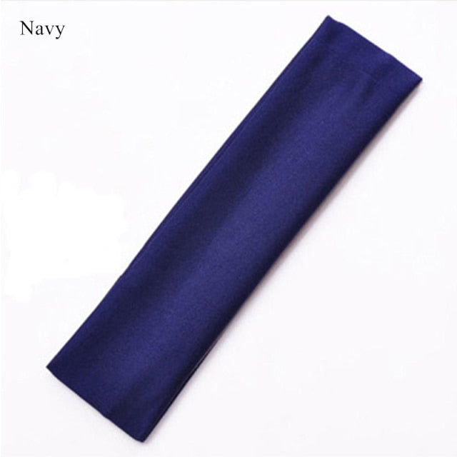 Wide Elastic Yoga Hair Bands