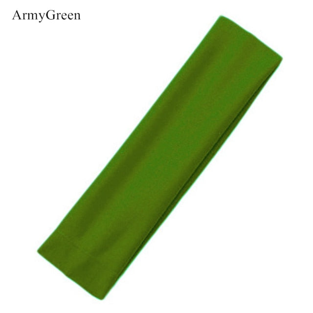 Wide Elastic Yoga Hair Bands