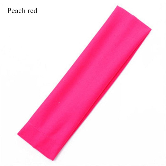 Wide Elastic Yoga Hair Bands
