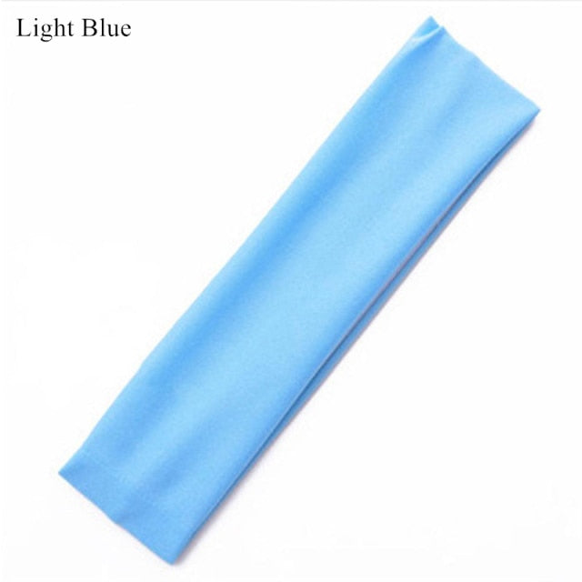 Wide Elastic Yoga Hair Bands