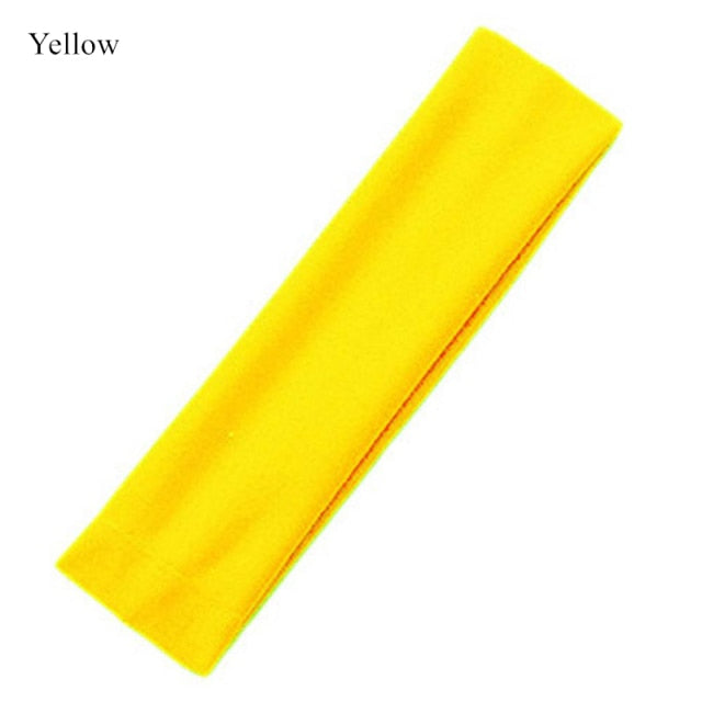 Wide Elastic Yoga Hair Bands