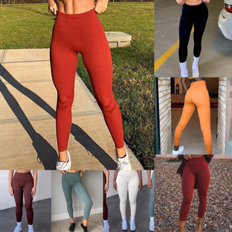 Sport Tights Woman Seamless Knit Yoga Pants