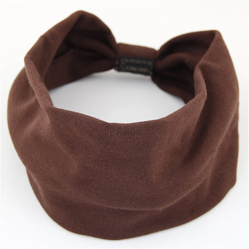 Cotton Wide Stretch Headbands