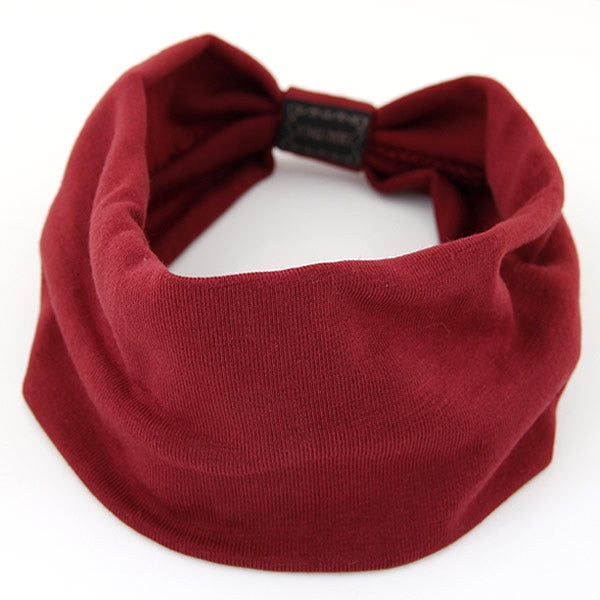 Cotton Wide Stretch Headbands